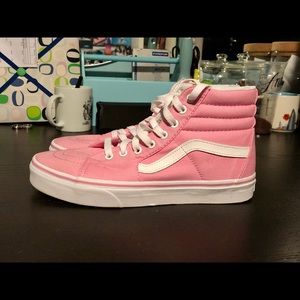 High top pink vans